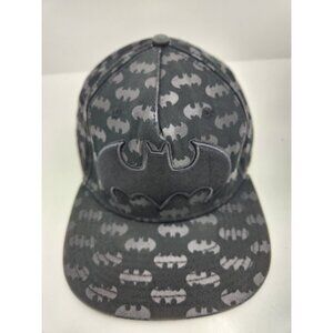 DC Comics Batman Hat Cap Snapback Black and Gray Adjustable Size‎